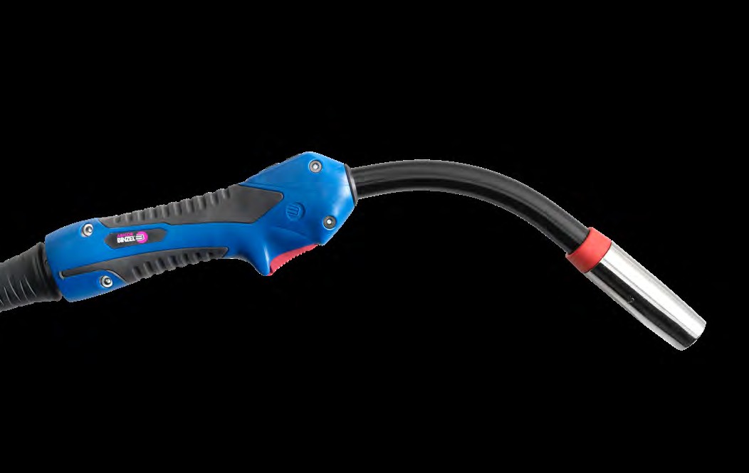 ABIMIG A 405 LW — torch neck 45° — front view — ABICOR BINZEL — MIG/MAG Welding Torches