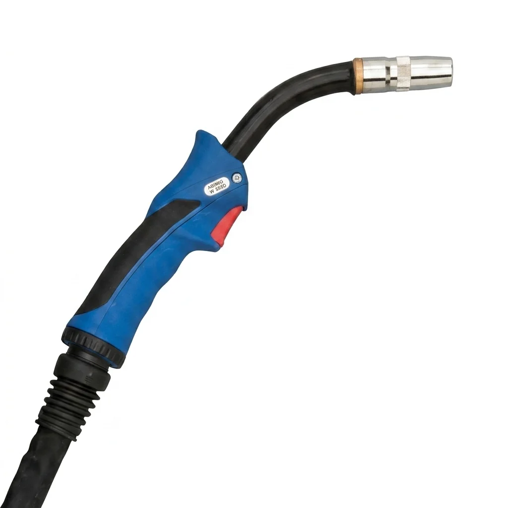 ABICOR BINZEL ABIMIG GRIP W 555 D TS MIG/MAG welding torch with 50° swan neck design