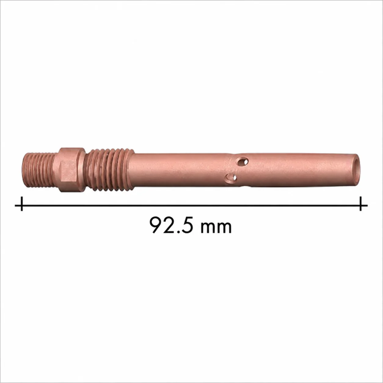 ABIROB 350 GC — contact tip holder (5 pcs.) (Asia style M6 copper) — front view — ABICOR BINZEL — Welding Torch Wear Parts & Spares