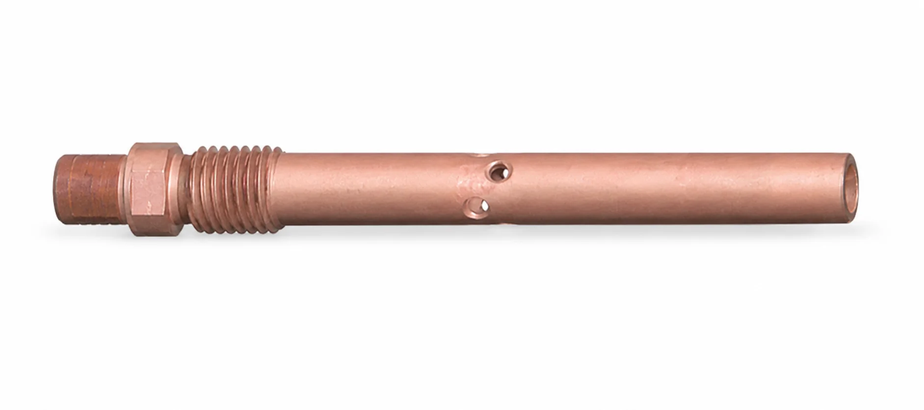 ABIROB 350 GC — contact tip holder (5 pcs.) (BINZEL style M6 copper) — front view — ABICOR BINZEL — Welding Torch Wear Parts & Spares
