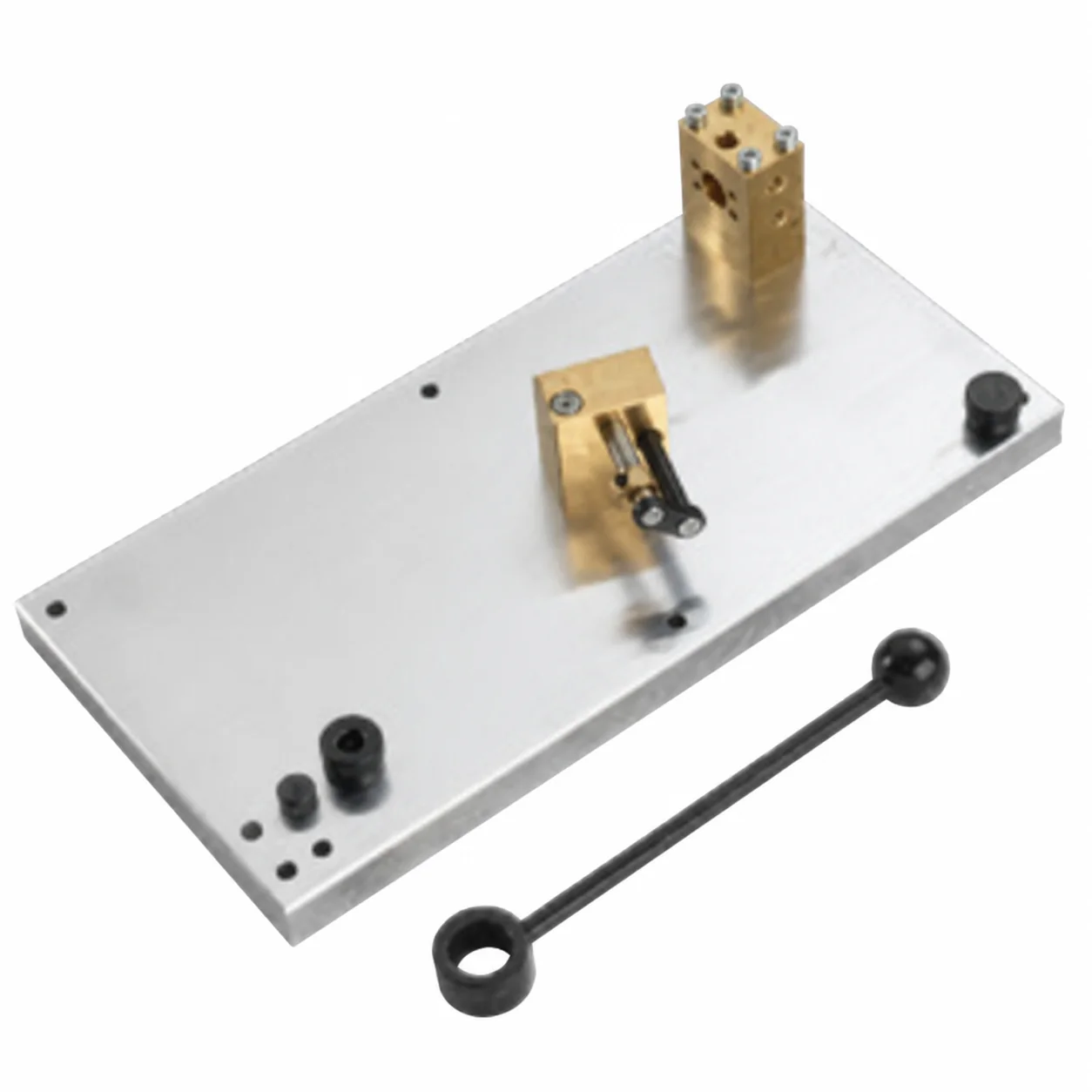 ABITIG WH accessories — holder / alignment jig / ignition aid (alignment jig WH 220 WS/400 WS 0° & WH 400 W) — front view — ABICOR BINZEL — Robot Torch Mounts & Peripherals