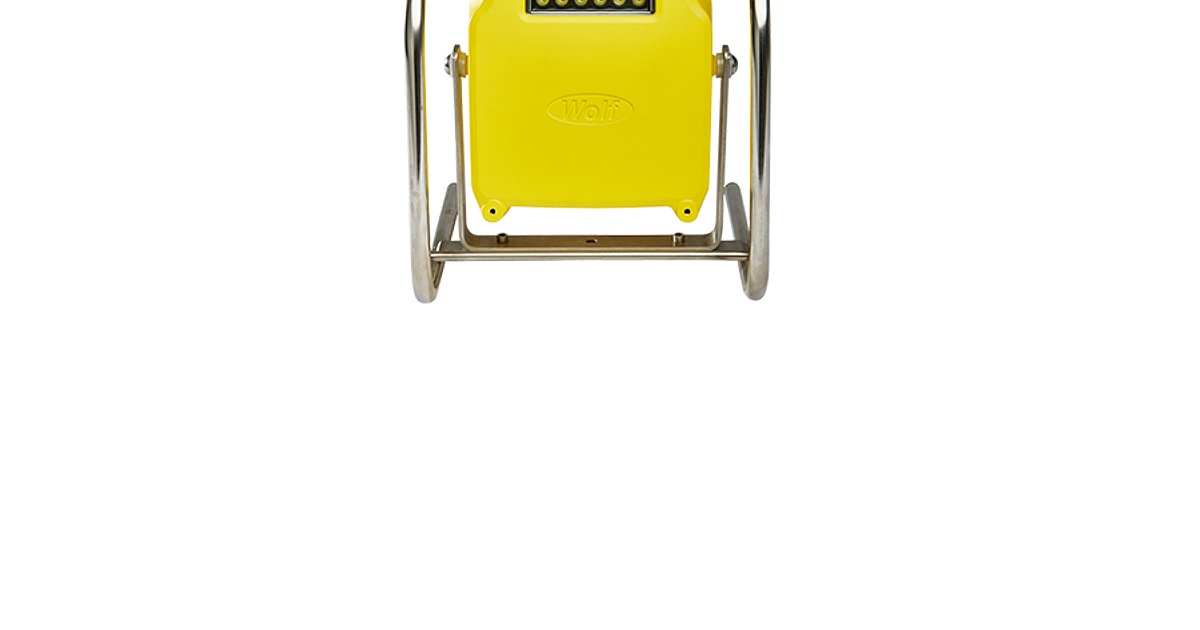 ATEX/IECEx LED MINI WORKLITE™ WL-50 — front view — Wolf Safety — Temporary ATEX Lighting