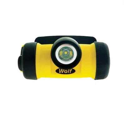 ATEX LED HT-400Z0 HEADTORCH — front view — Wolf Safety — Portable ATEX Lighting