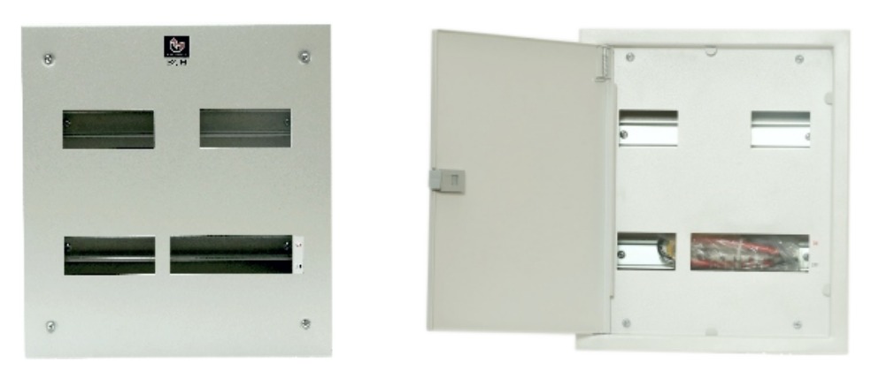 BCH BCHHTPNDD06W Horizontal TPN MCB Distribution Box (6 Way, Double Door)