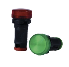 BCH BIL22BRUH4 LED indicating barrel light, universal voltage, green illuminated lens