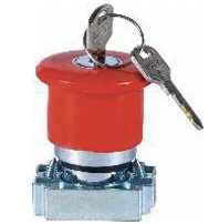 BCH BML22MK4 mushroom actuator key release mechanism, metal industrial safety switch