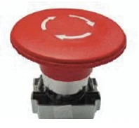 BCH BML22MT6 mushroom twist-to-release actuator for 22.5mm control devices, secure emergency stop