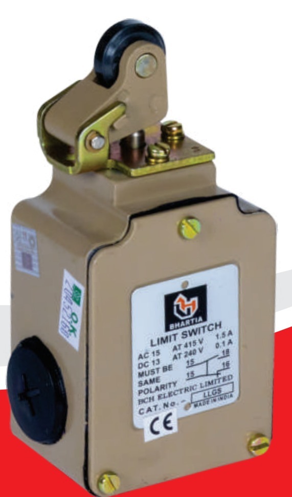 BCH LLGS General Purpose Limit Switch - Angular Roller (1NO+1NC, IP54)