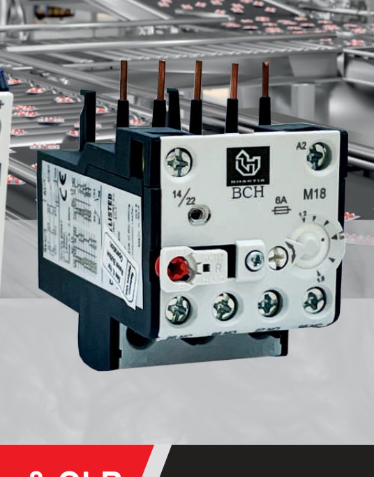 BCH MC15BRM63 Overload Relay protecting motors with 4.0-6.3A adjustable trip range
