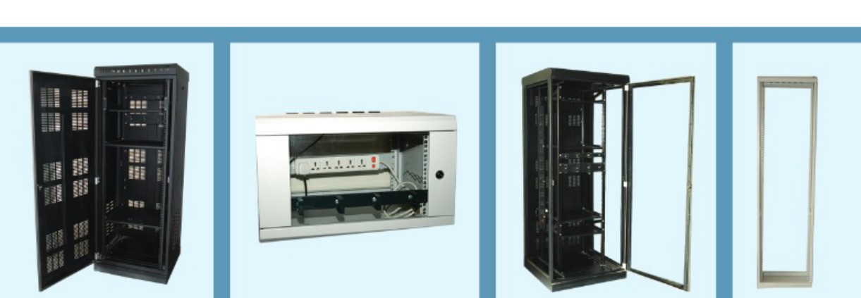 BCH 19-inch networking rack for servers with sturdy steel construction and adjustable mounting
