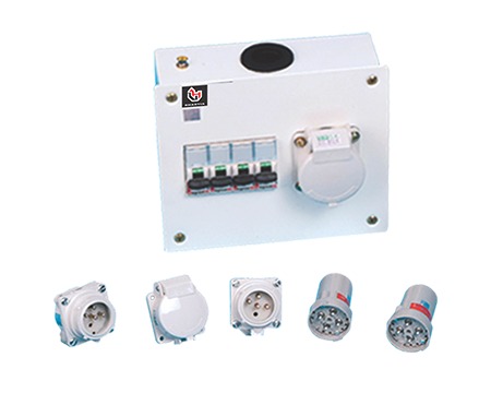 BCH PSEU324 PS Type Plug & Socket Box, Universal (32A, 3P+E, 4P MCB)