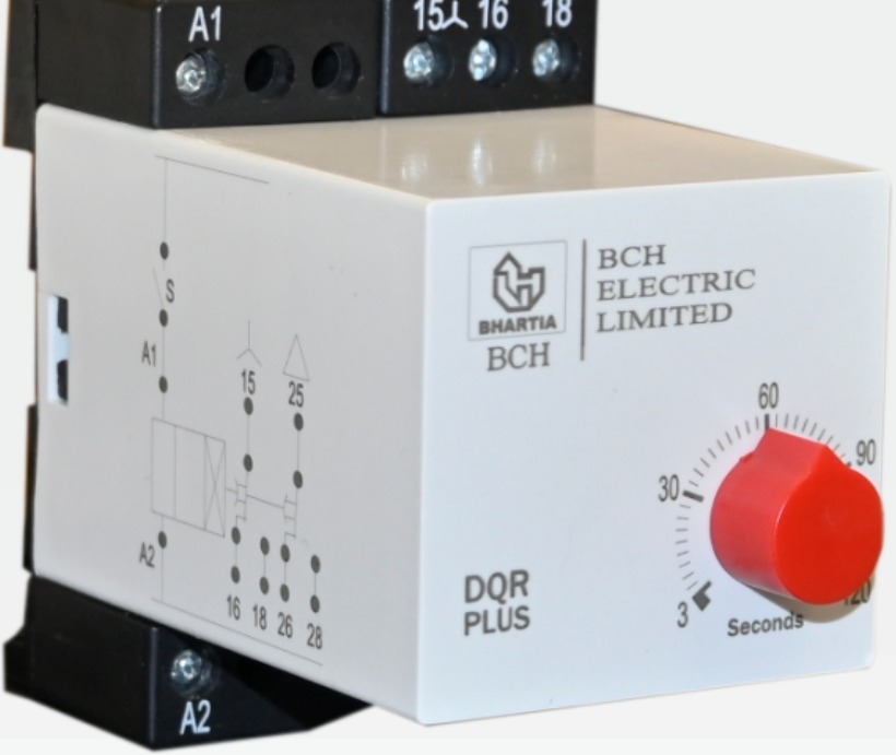 BCH SDTP00100 DQR Plus Star Delta Timer (240V AC, 3-120 s)