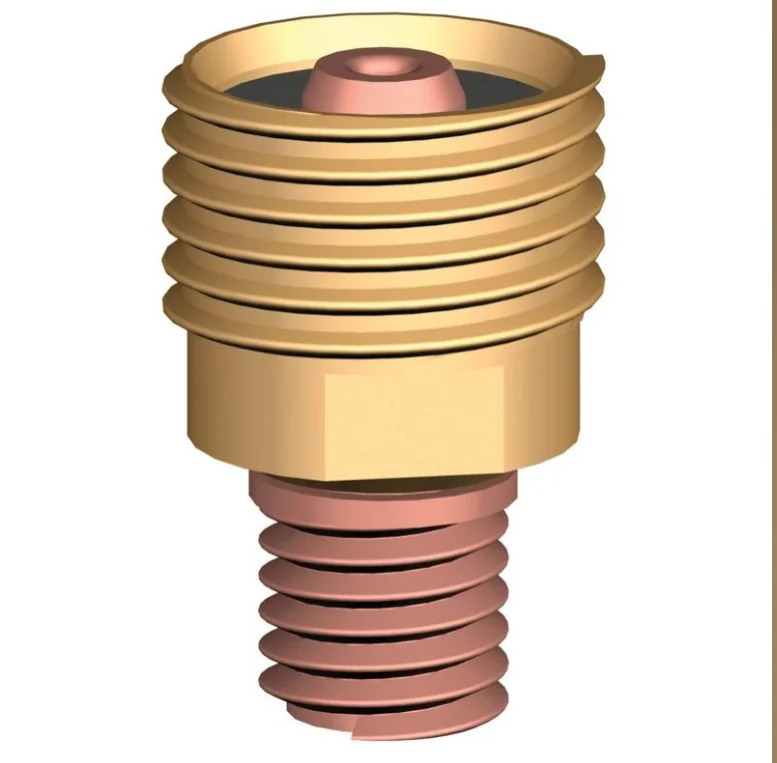 Binzel 1.6mm Gas Lens T17/18/26 Bin45V25 — front view — ABICOR BINZEL — Welding Consumables & Spare Parts