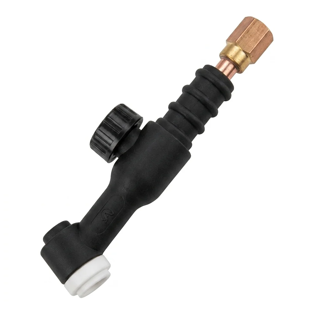 Binzel Bin17V Torch Body C/W Valve — front view — ABICOR BINZEL — Welding Consumables & Spare Parts