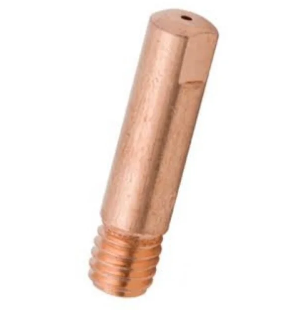 Binzel Contact Tip 1.0mm M6 (MB15) 140.0253 — front view — ABICOR BINZEL — Welding Consumables & Spare Parts