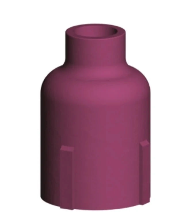 Binzel Large Gas Lens Nozzle No.10 Bin53N88 — front view — ABICOR BINZEL — Welding Consumables & Spare Parts