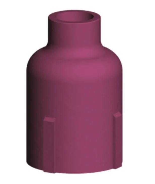 Binzel Std. Gas Lens Nozzle No.5 Long Bin54N17L — front view — ABICOR BINZEL — Welding Consumables & Spare Parts