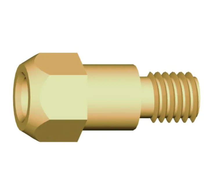 Binzel Tip Holder Mb36. M6 Long 142.0011 — front view — ABICOR BINZEL — Welding Consumables & Spare Parts