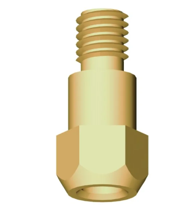 Binzel Tip Holder Mb36. M8 Std 142.0020 — front view — ABICOR BINZEL — Welding Consumables & Spare Parts