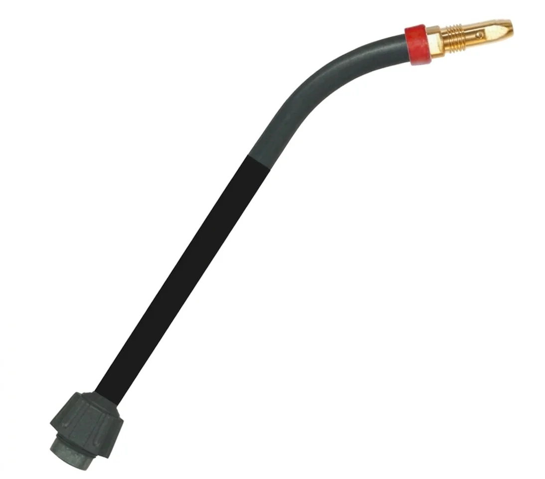 Binzel Torch Neck Long 014.H499 — front view — ABICOR BINZEL — Welding Consumables & Spare Parts