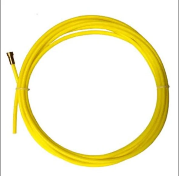 Binzel Yellow Plastic coated Liner 4Mtr 124.0042 — front view — ABICOR BINZEL — Welding Consumables & Spare Parts