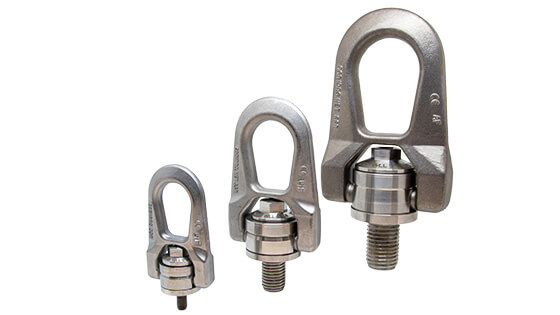 CODIPRO SS.DSR Stainless Steel 316L Double Swivel Lifting Ring (M6-M30 / UNC 1/4"-1", WLL  - lifting point Saudi Arabia - vie