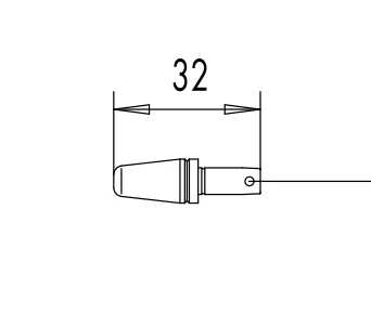 Contact tip CuCrZr 1.2mm diameter (9.9x32) by ABICOR BINZEL, copper chromium zirconium alloy welding nozzle