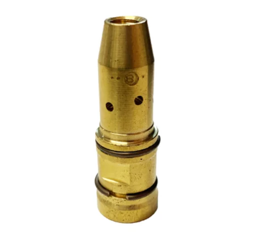 Contact tip holder D17/M8/53 for slip-on gas nozzle — front view — ABICOR BINZEL — Contact Tip Holders