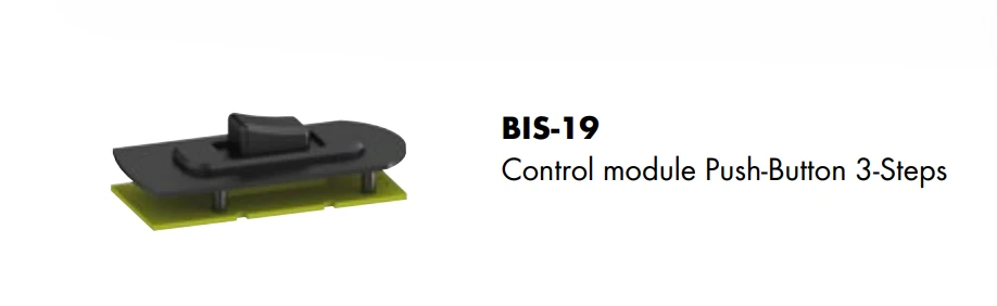 ABICOR BINZEL BIS-19 control module push-button with 3 steps, showing buttons and display