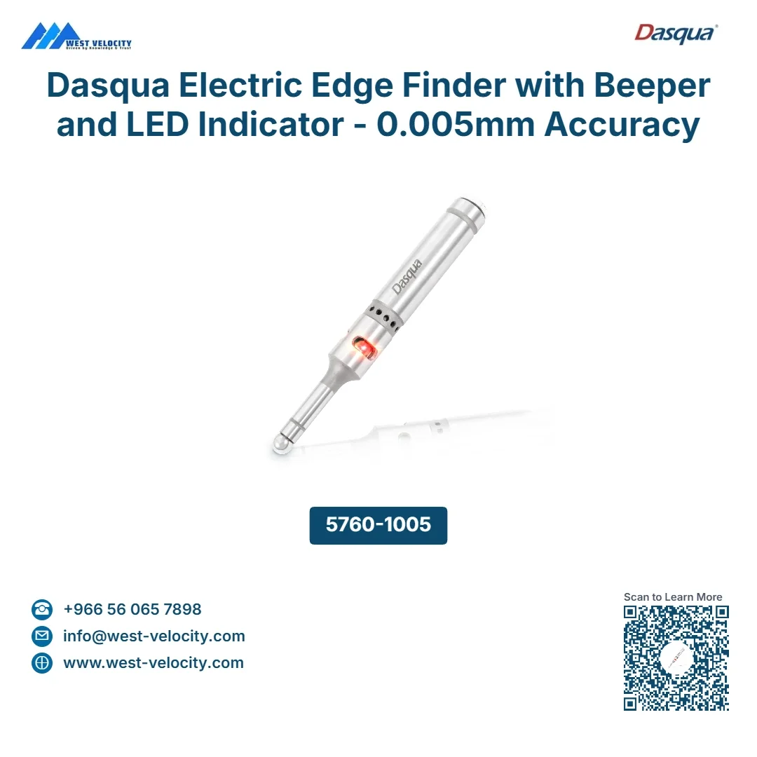 Dasqua Electric Edge Finder with Beeper and LED Indicator - 0.005mm Accuracy - Dasqua - SKU: 5760-1005