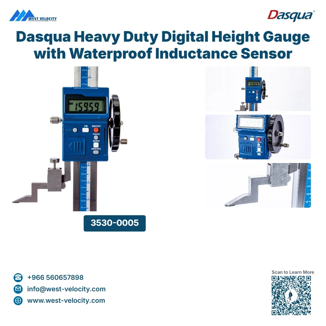Dasqua Heavy Duty Digital Height Gauge with Waterproof Inductance Sensor - Dasqua - SKU: 3530-0005 - Available in Saudi Arabia