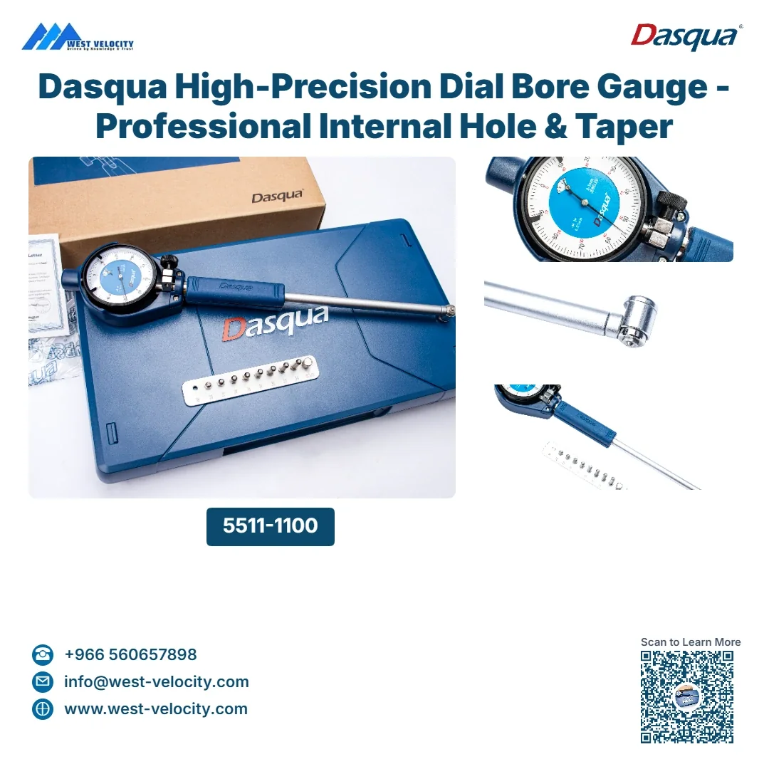 Dasqua High-Precision Dial Bore Gauge - Professional Internal Hole & Taper Measuring Tool - Dasqua - SKU: 5511-1100 - Available in Saudi Arabia
