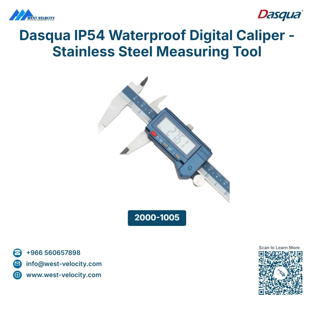 Dasqua IP54 Waterproof Digital Caliper - Stainless Steel Measuring Tool (0-6"/8"/12") - Dasqua - SKU: 2000-1005 - Available in Saudi Arabia