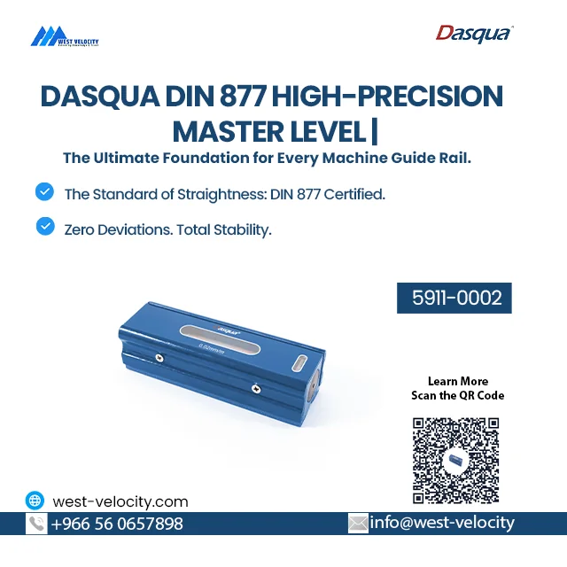 Dasqua Precision Spirit Level – DIN 877 High-Accuracy Industrial Master Level - Dasqua - SKU: DASQ-9060