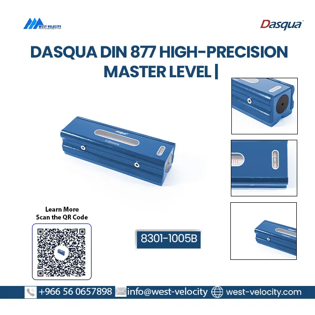 Dasqua Master Precision Level with Wooden Handle — side view — Dasqua — Measuring and Layout Tool — Saudi Arabia