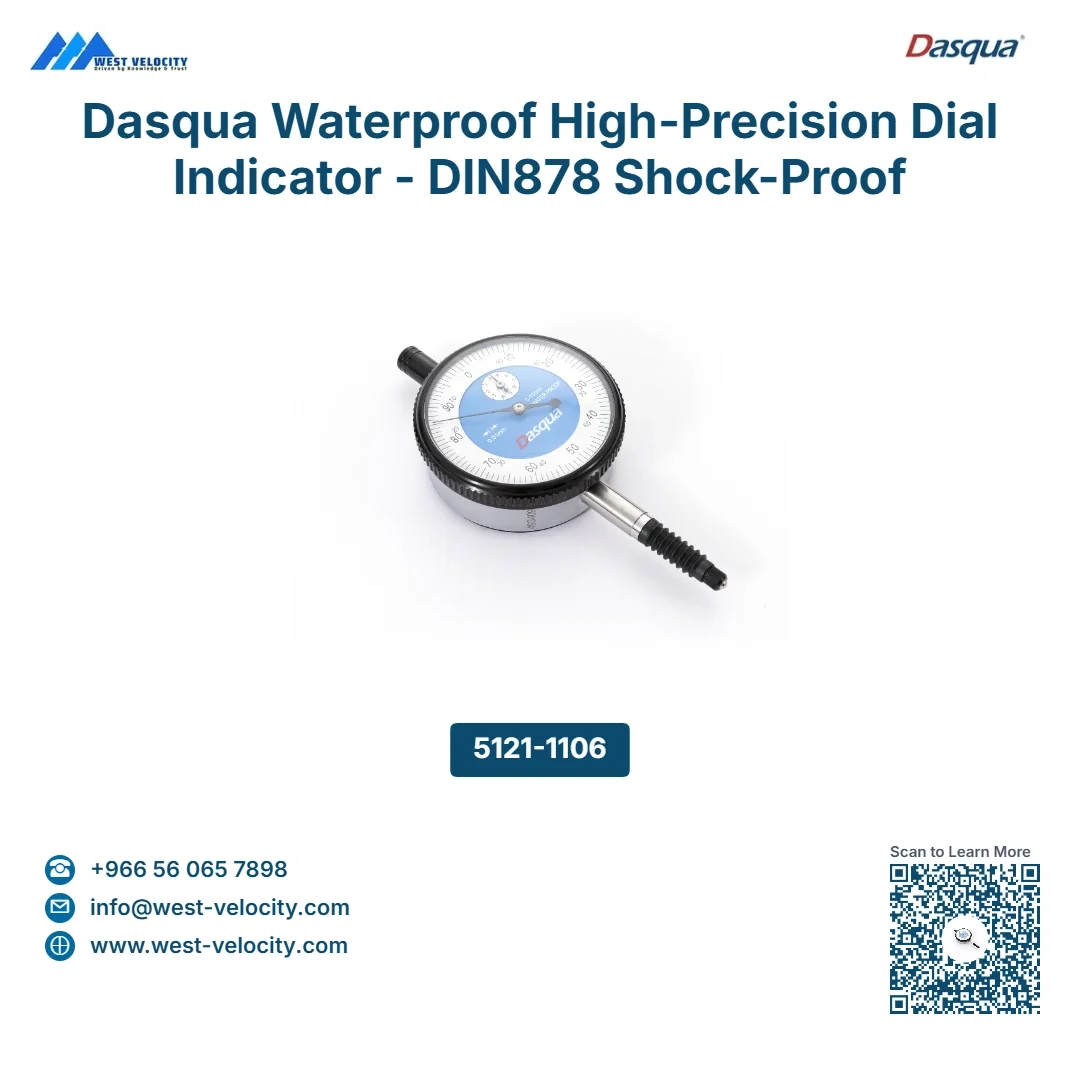 Dasqua Waterproof High-Precision Dial Indicator - DIN878 Shock-Proof Measuring Tool - Dasqua - SKU: 5121-1106