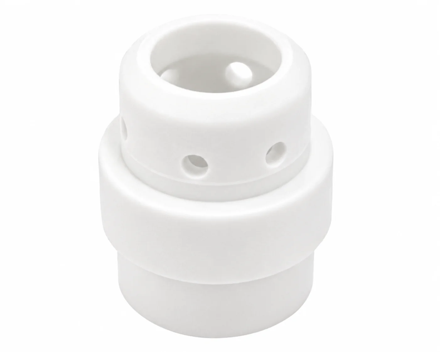 Gas diffuser, white — front view — ABICOR BINZEL — Gas Diffusers