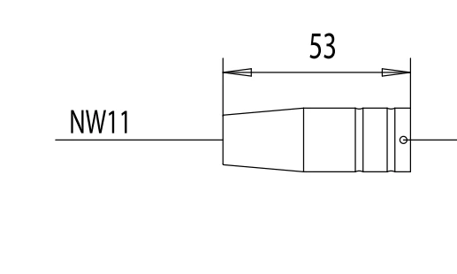 ABICOR BINZEL heavy duty conical gas nozzle, ND Ø 11.0, main product image