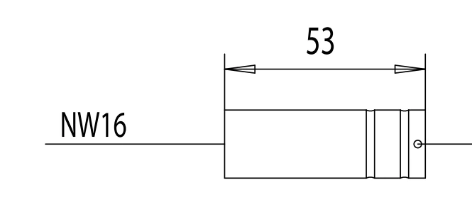 ABICOR BINZEL gas nozzle, cylindrical with extended insulation, ND diameter 16.0 mm, for welding equipment
