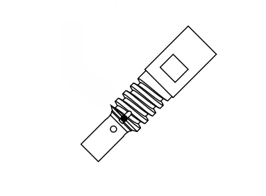 ABICOR BINZEL gas nozzle holder AUT 15 AK for MIG/MAG welding, showing cylindrical design with gas nozzle attachment
