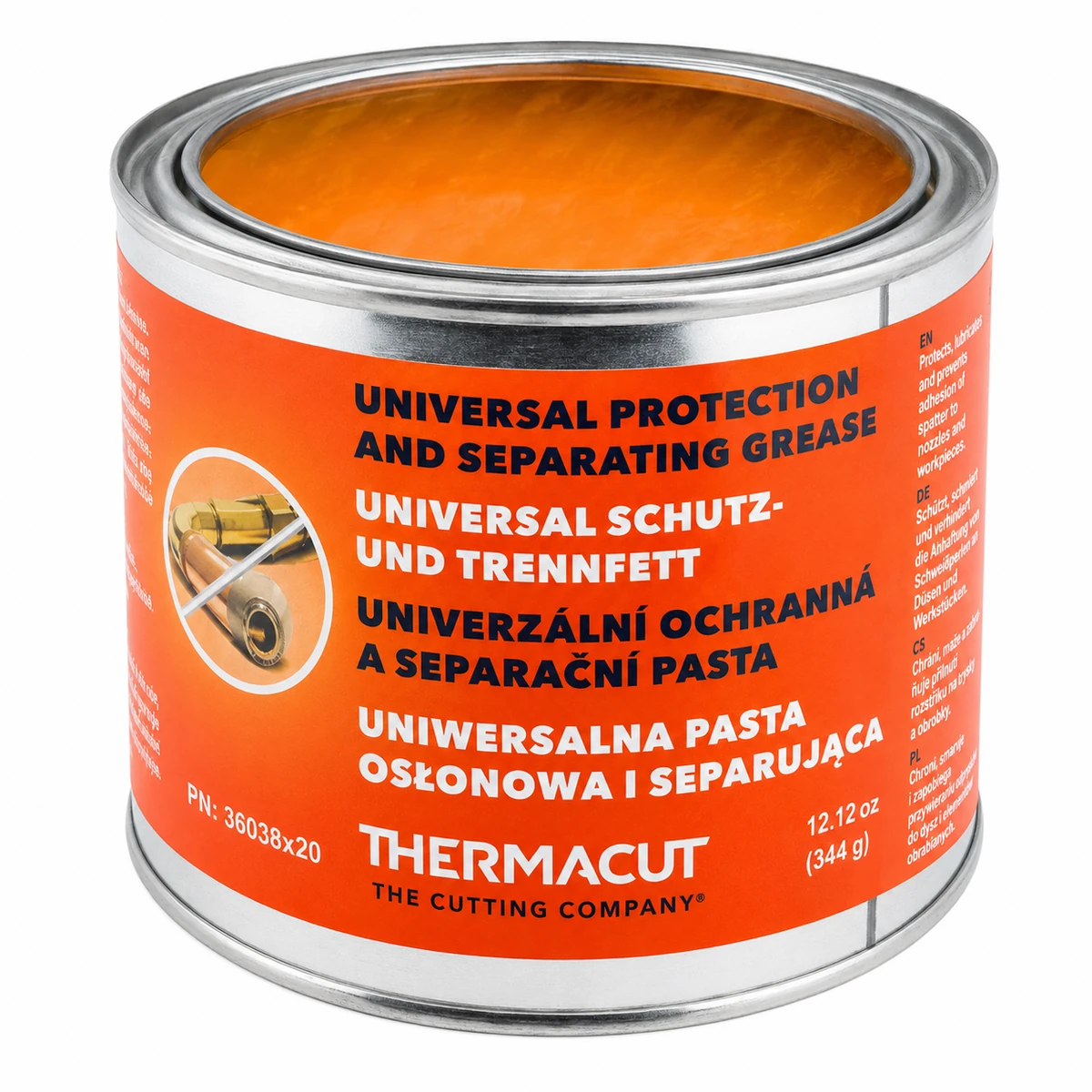 THERMACUT Heat Shield Grease 400g tub, high-temperature lubricant for automotive and industrial applications