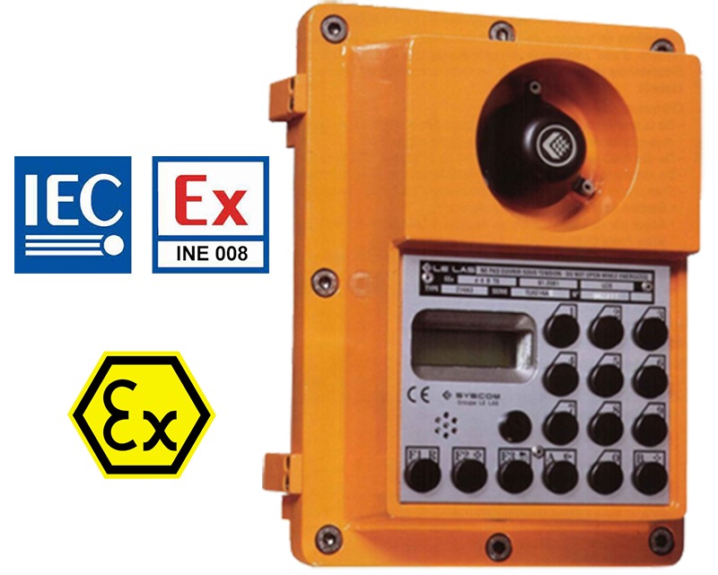 LE LAS ATEX Explosion-proof Intercom Master Station Ex II2G/II2GD TLH 214 AG3 (15 W) - explosion-proof equipment Saudi Arabia