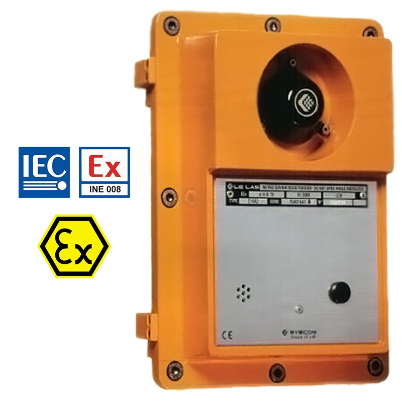 LE LAS ATEX Explosion-proof Intercom Substation 1 Button Ex II2G/II2GD TLH 214 A1G3 - explosion-proof equipment Saudi Arabia 