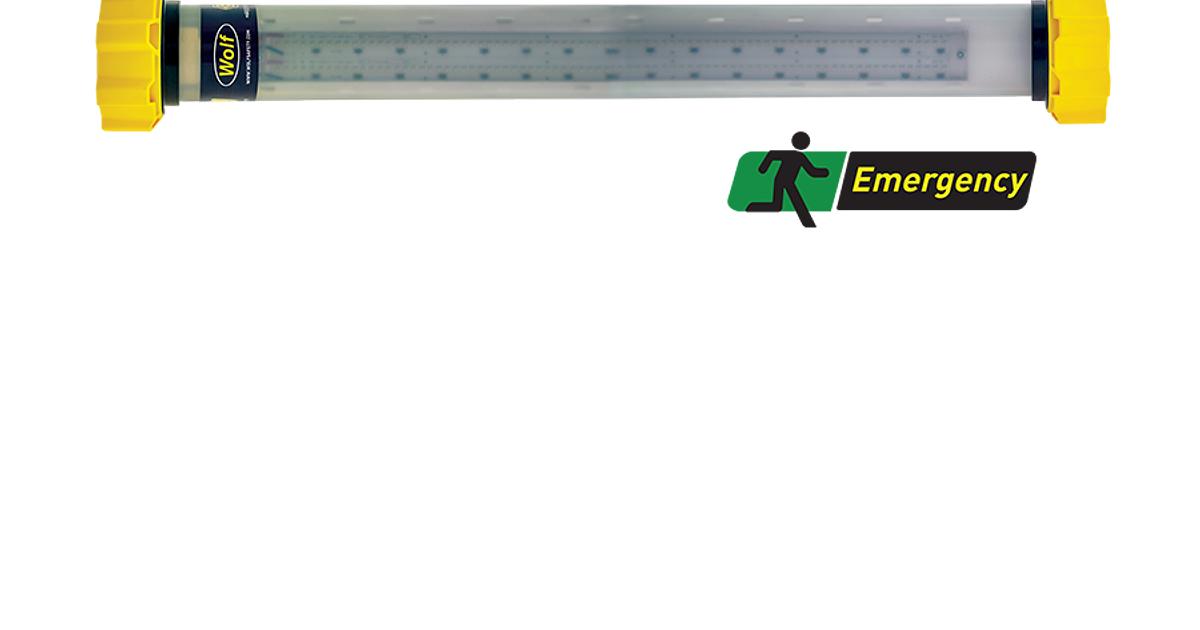 LINKEX™ LED ATEX EMERGENCY TEMPORARY LUMINAIRE — front view — Wolf Safety — Temporary ATEX Lighting