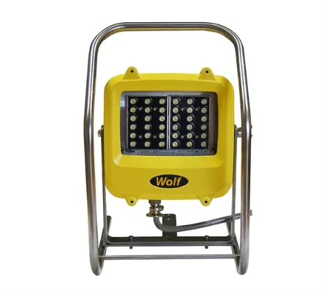 Wolf Safety LINKEX WF-300XL LED floodlight, powerful outdoor LED work light fixture with adjustable mounting bracket
