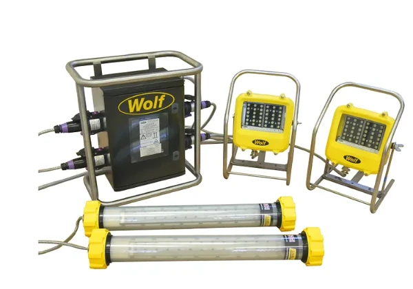 Wolf Safety LINKEx ATEX tank lighting kit with explosion-proof LED lights for hazardous areas