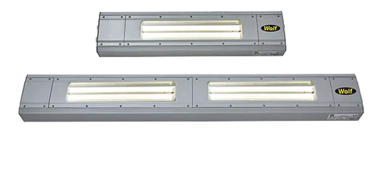 LMX LINEAR DLO — front view — Wolf Safety — Installed ATEX Lighting