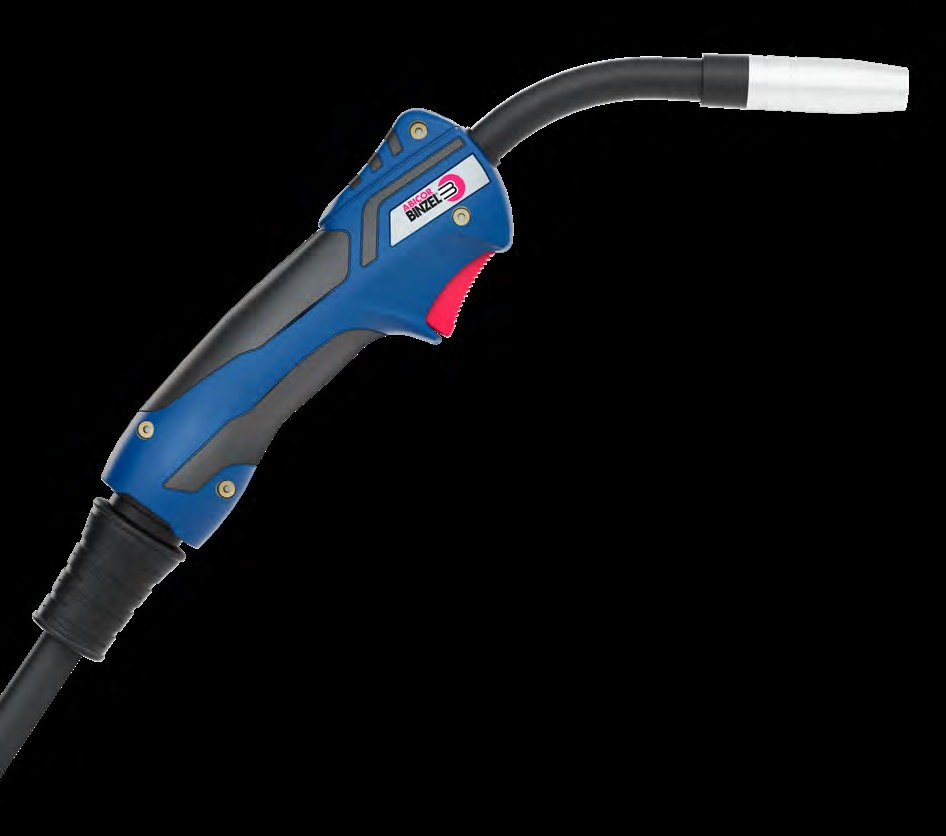 MB EVO 15 (torch complete 3 m) — front view — ABICOR BINZEL — MIG/MAG Welding Torches