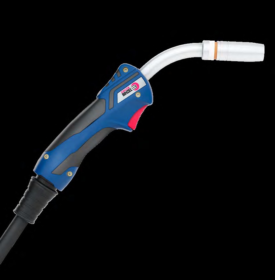 MB EVO 25 (torch complete 3 m) — front view — ABICOR BINZEL — MIG/MAG Welding Torches