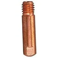MB EVO PRO 15 / 25 — contact tip CuCrZr M6 (10 pcs.) (Ø 0.6 for PRO 15) — front view — ABICOR BINZEL — Welding Torch Wear Parts & Spares